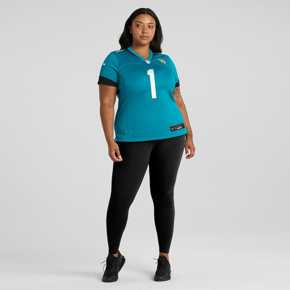 Number 1 Bride  Women's Game Jersey - Jacksonville Jaguars
