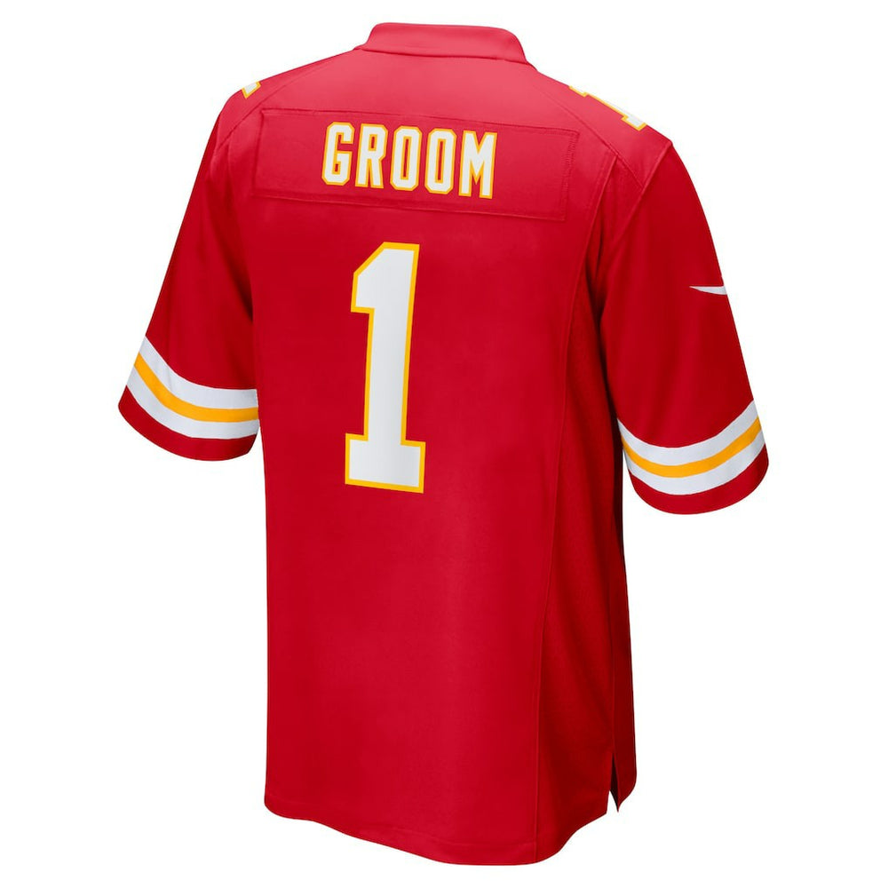 Number 1 Groom  Game Jersey - Kansas City Chiefs