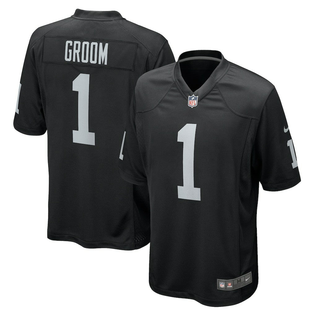 Number 1 Groom  Game Jersey - Las Vegas Raiders