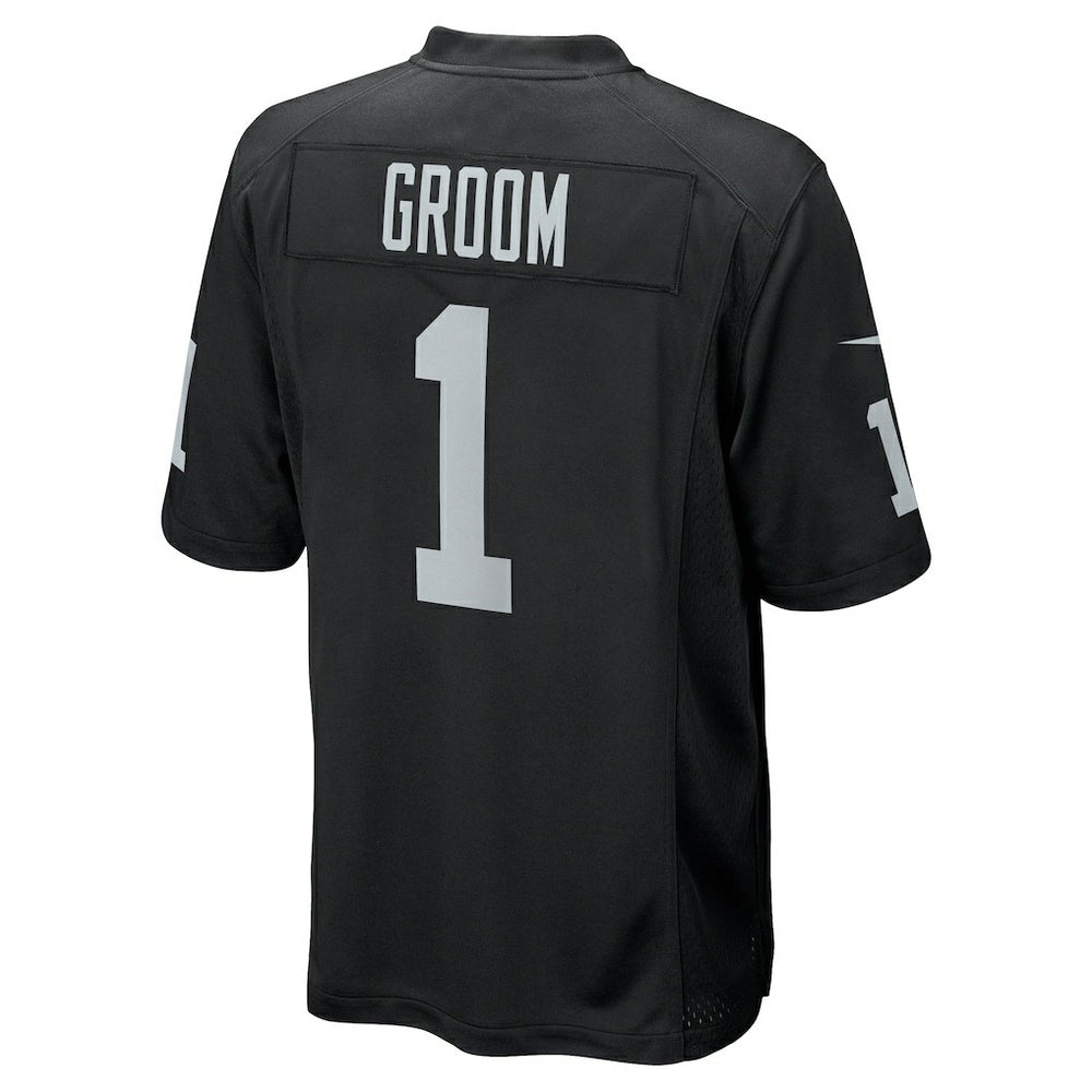 Number 1 Groom  Game Jersey - Las Vegas Raiders