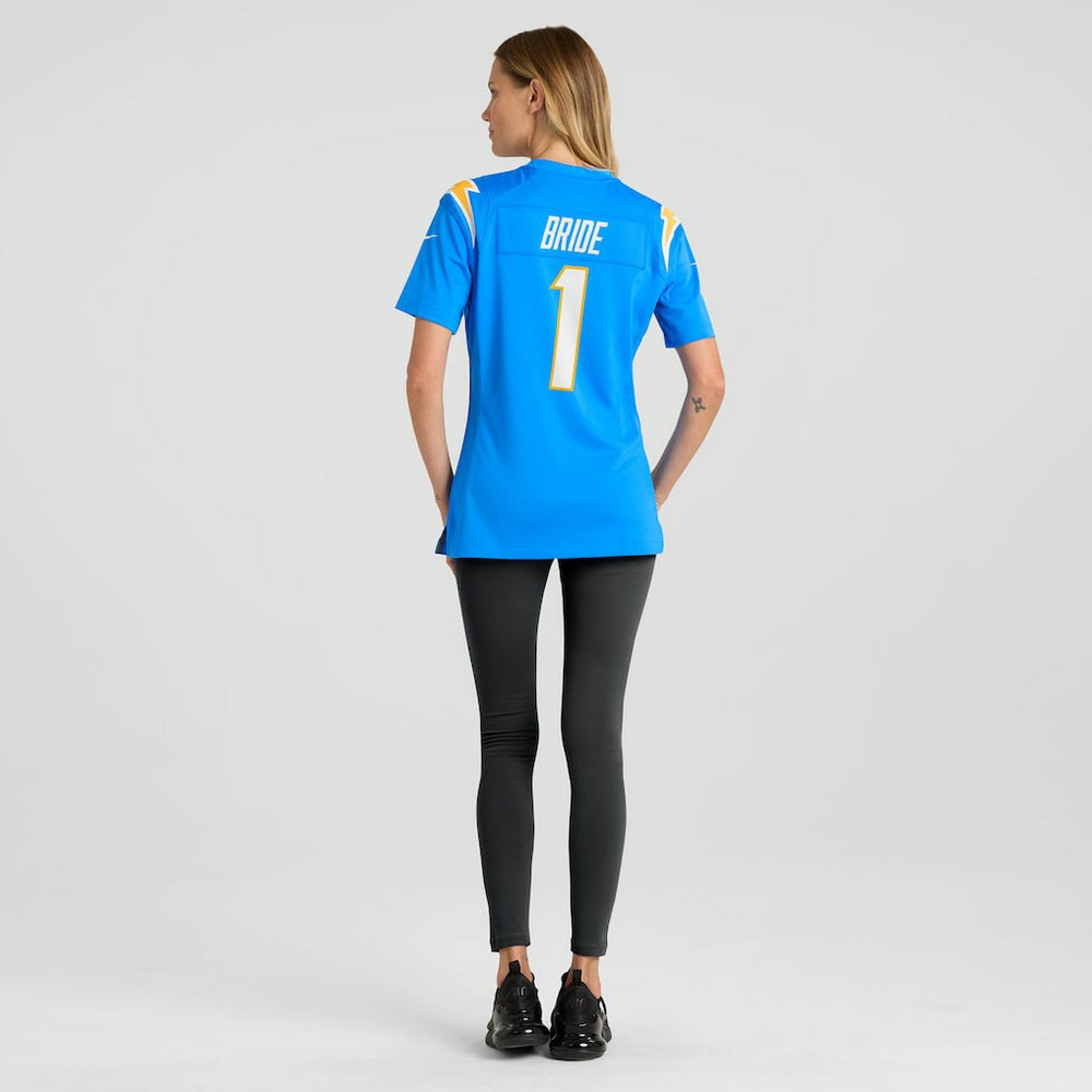 Number 1 Bride  Women's Game Jersey - Los Angeles Chargers