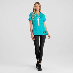 Number 1 Bride  Women's Game Jersey - Miami Dolphins