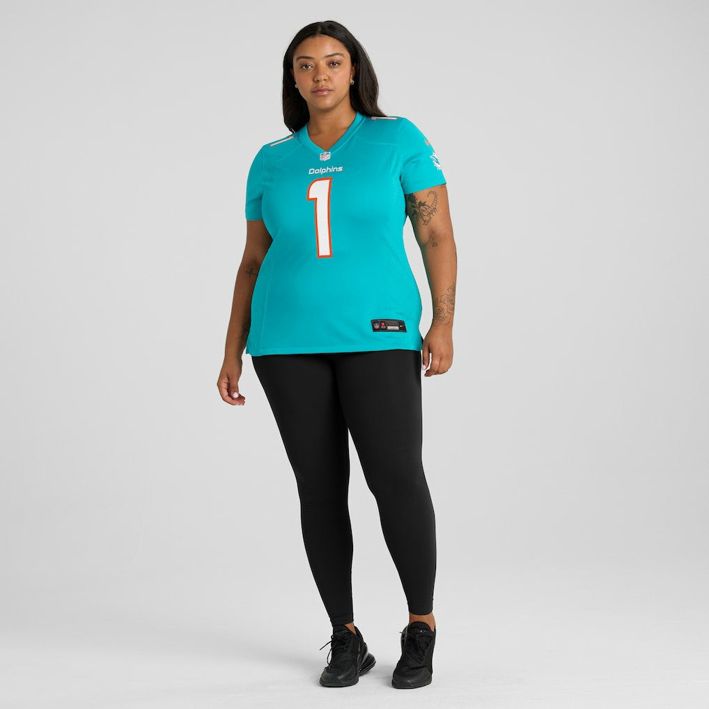 Number 1 Bride  Women's Game Jersey - Miami Dolphins