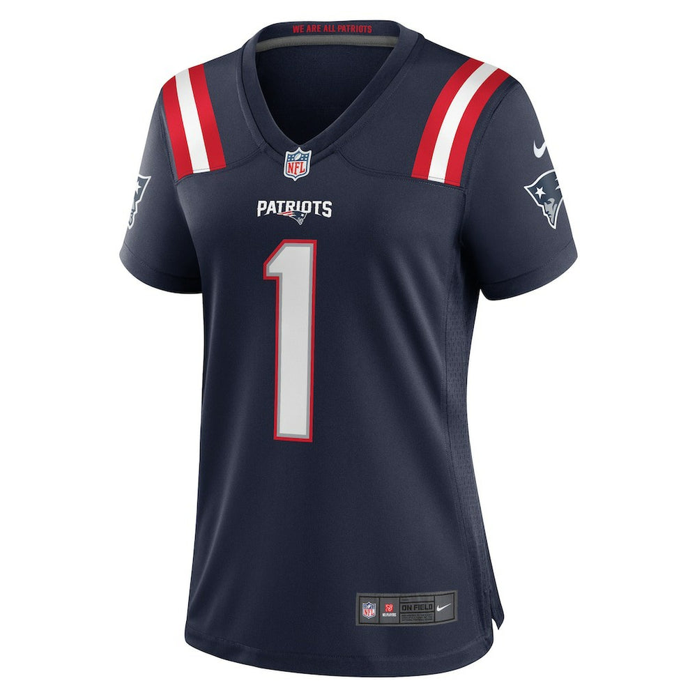 Number 1 Bride  Women's Game Jersey - New England Patriots
