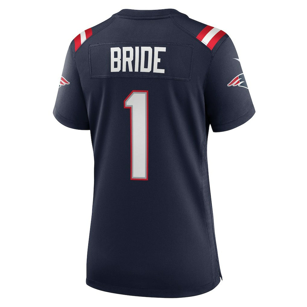 Number 1 Bride  Women's Game Jersey - New England Patriots