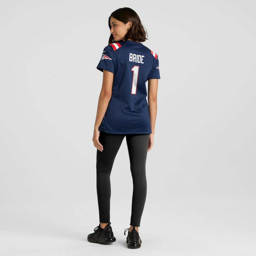 Number 1 Bride  Women's Game Jersey - New England Patriots