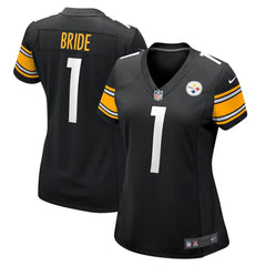 Number 1 Bride  Women's Game Jersey - Pittsburgh Steelers