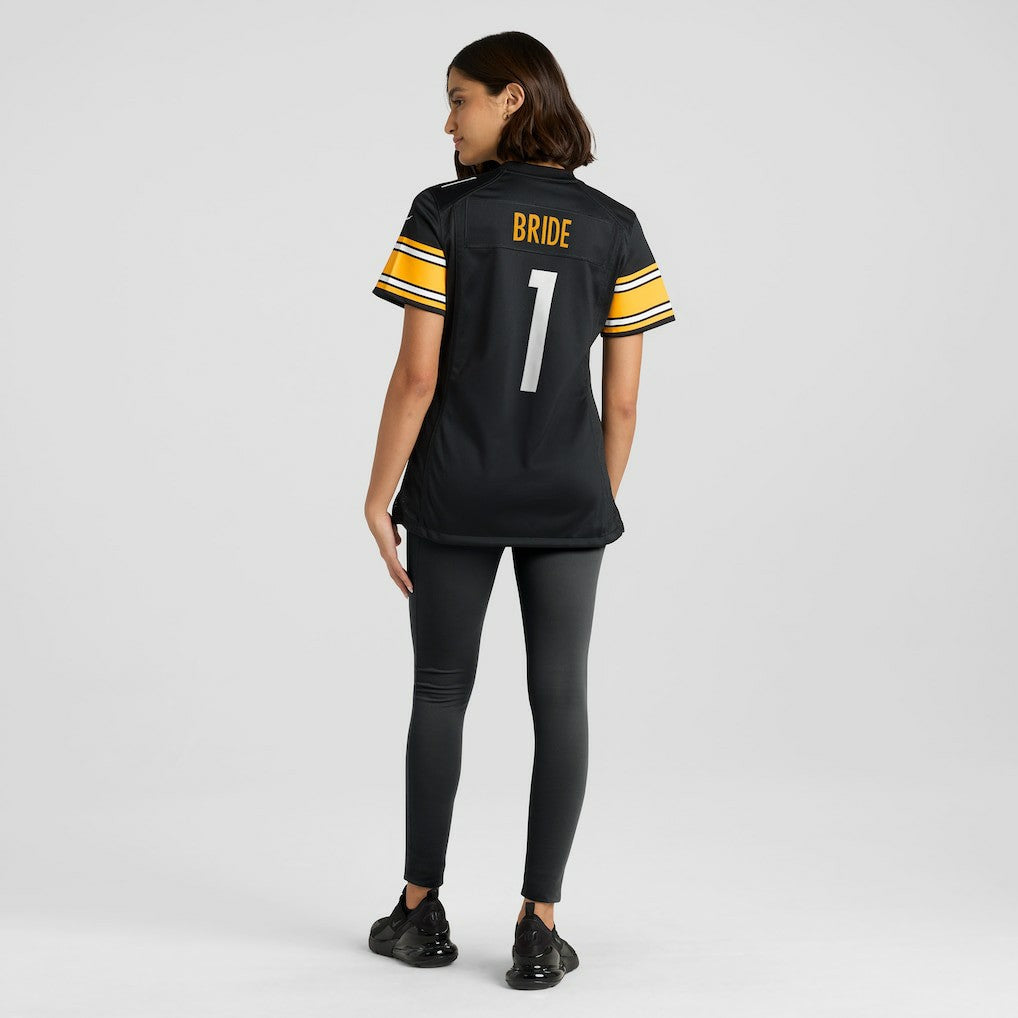 Number 1 Bride  Women's Game Jersey - Pittsburgh Steelers