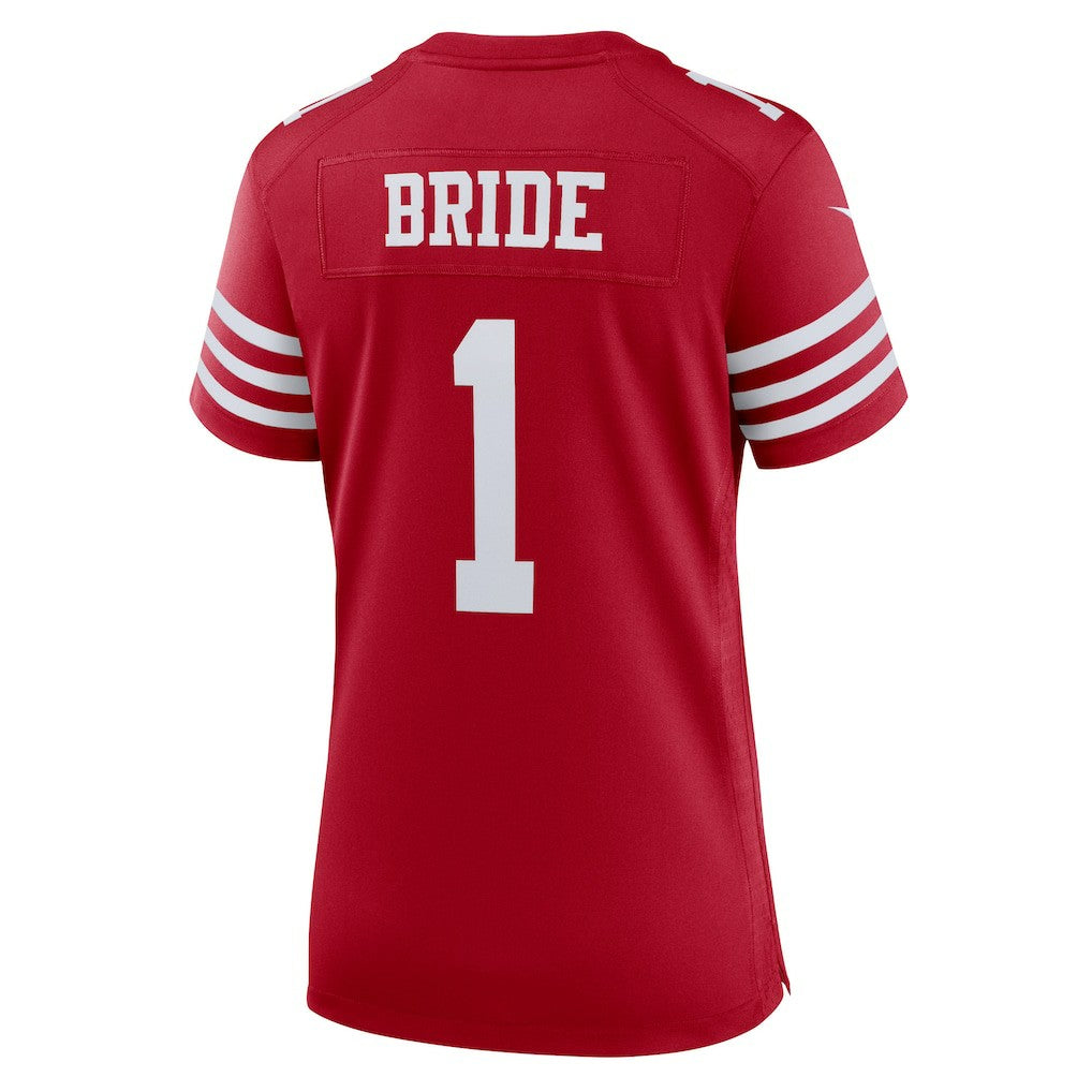 Number 1 Bride  Women's Game Jersey - San Francisco 49ers