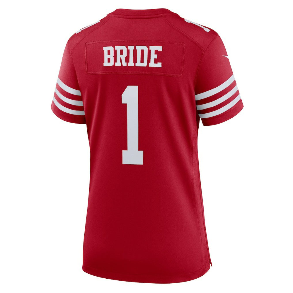 Number 1 Bride  Women's Game Jersey - San Francisco 49ers