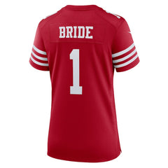 Number 1 Bride  Women's Game Jersey - San Francisco 49ers