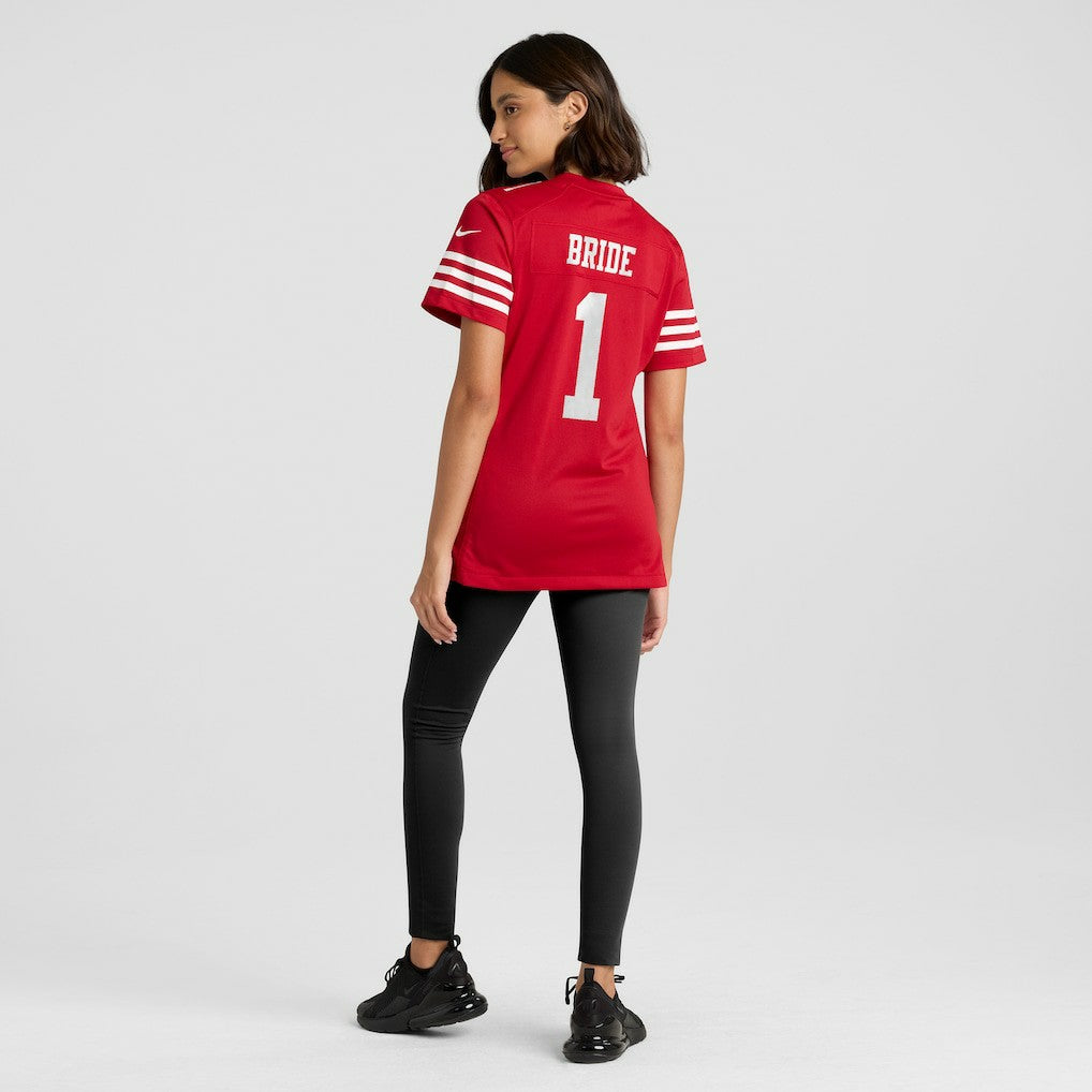 Number 1 Bride  Women's Game Jersey - San Francisco 49ers