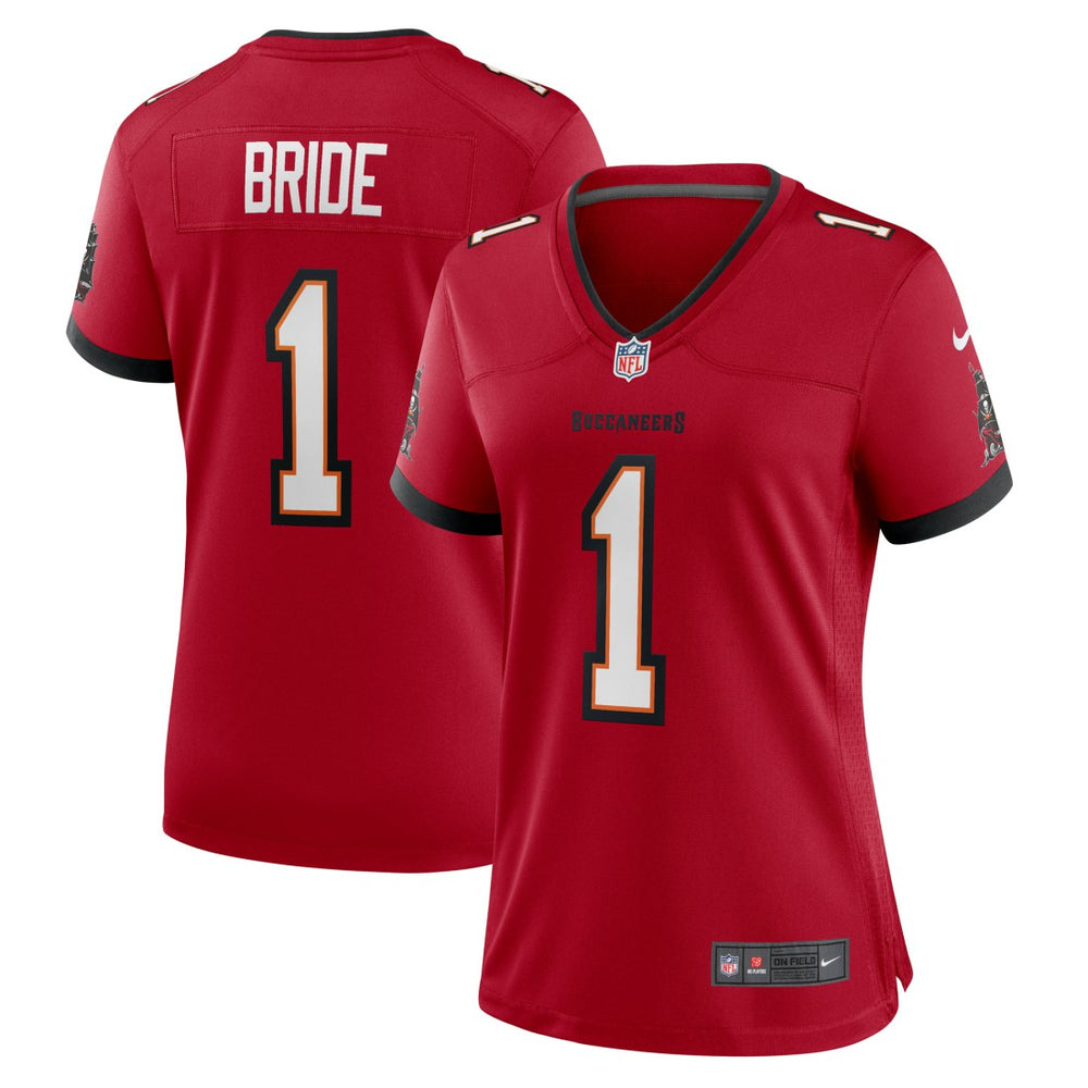 Number 1 Bride  Women's Game Jersey - Tampa Bay Buccaneers