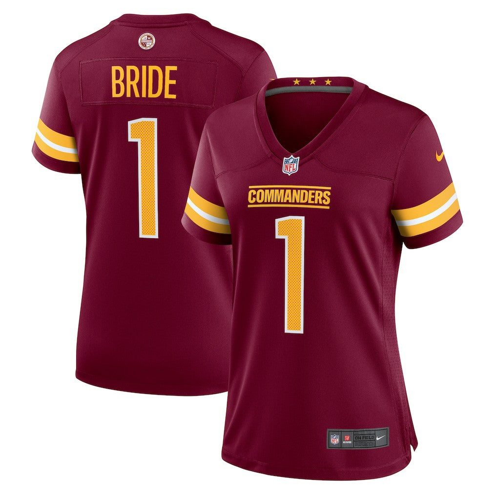 Number 1 Bride  Women's Game Jersey - Washington Commanders