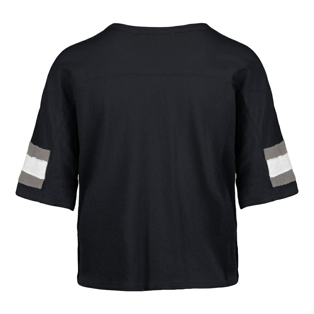 '47 Women's Double Header Scout Cropped V-Neck T-Shirt - Dallas Cowboys