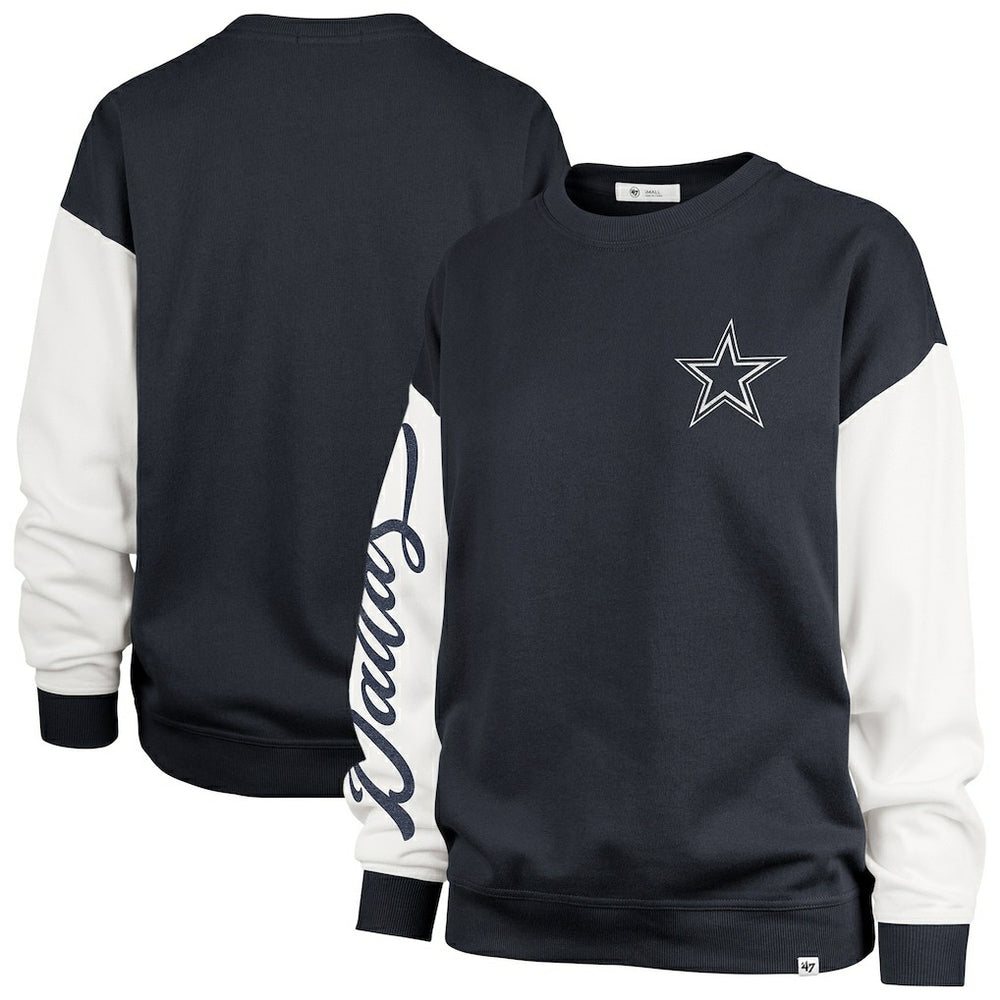 '47 Women's Double Header Rise Andie Pullover Sweatshirt - Dallas Cowboys