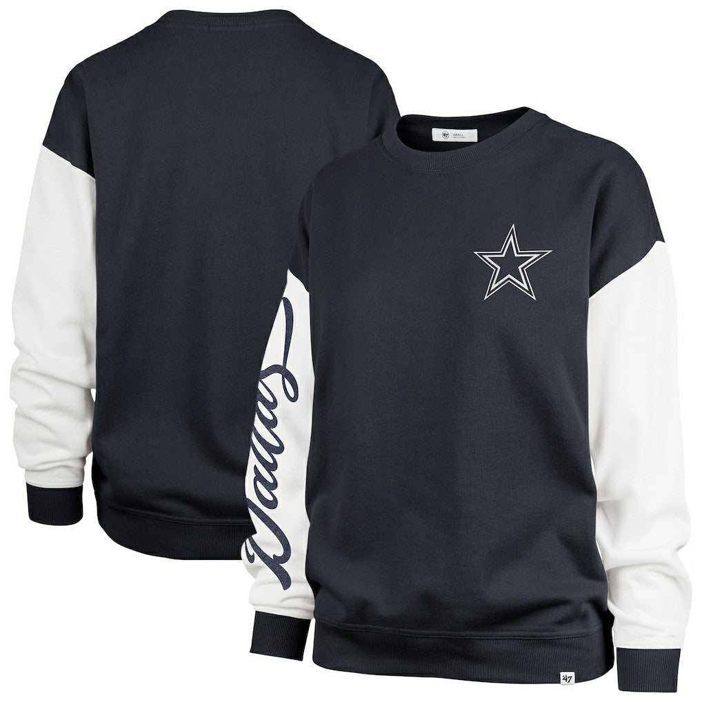 '47 Women's Double Header Rise Andie Pullover Sweatshirt - Dallas Cowboys