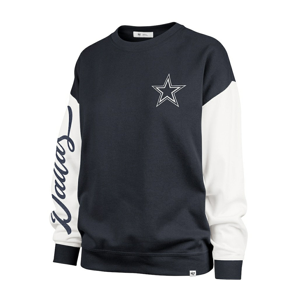 '47 Women's Double Header Rise Andie Pullover Sweatshirt - Dallas Cowboys