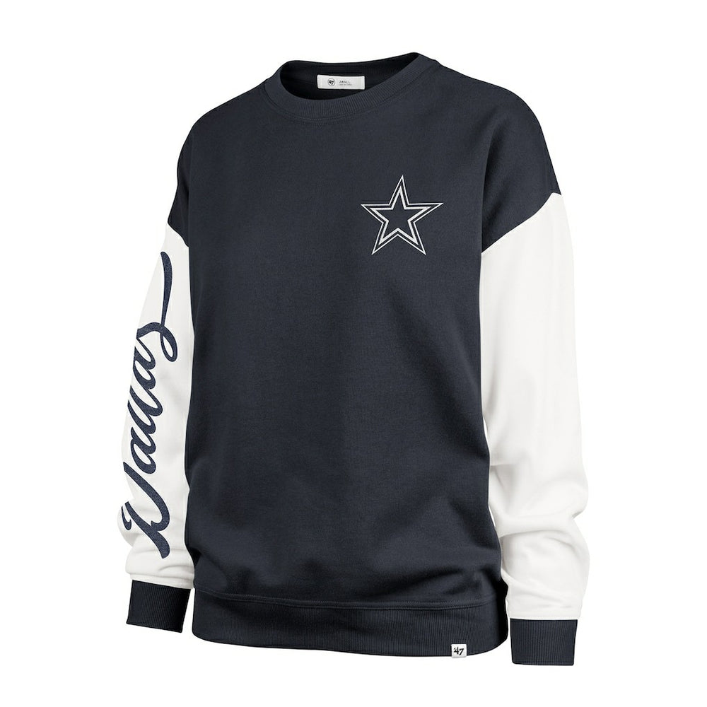 '47 Women's Double Header Rise Andie Pullover Sweatshirt - Dallas Cowboys
