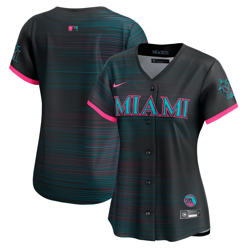 MLB Miami Marlins Nike Women's 2025 City Connect Limited Jersey