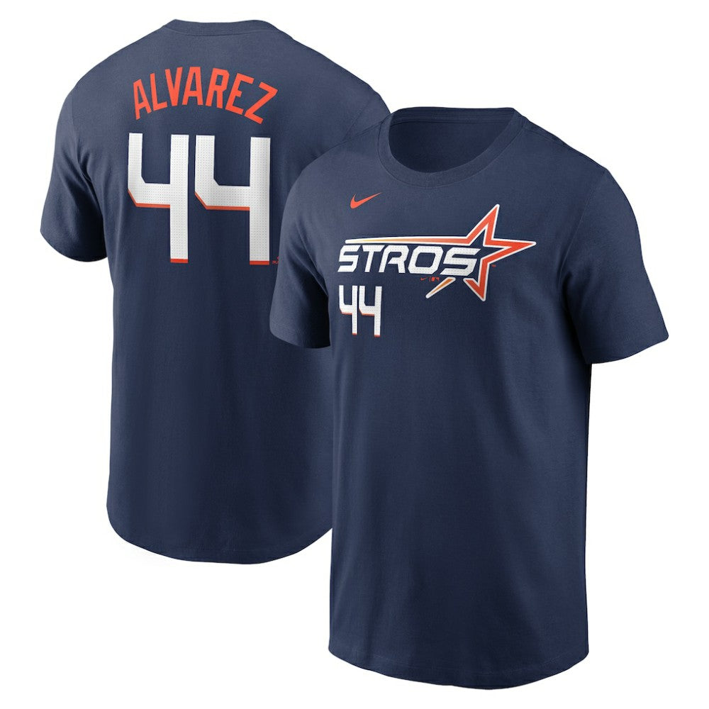 MLB Yordan Alvarez Houston Astros Nike 2025 City Connect Fuse Name & Number T-Shirt
