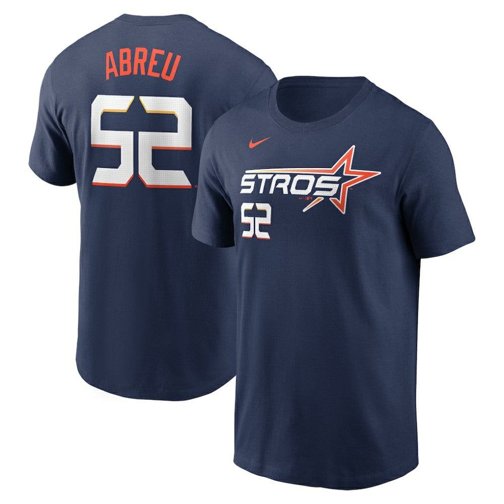 MLB Bryan Abreu Houston Astros Nike 2025 City Connect Fuse Name & Number T-Shirt