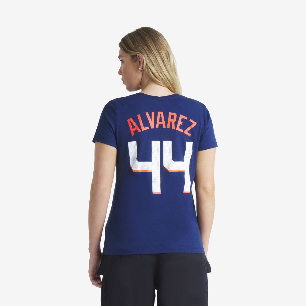 MLB Yordan Alvarez Houston Astros Nike Women's 2025 City Connect Fuse Name & Number T-Shirt