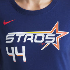MLB Yordan Alvarez Houston Astros Nike Women's 2025 City Connect Fuse Name & Number T-Shirt