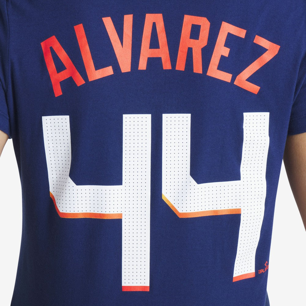 MLB Yordan Alvarez Houston Astros Nike Women's 2025 City Connect Fuse Name & Number T-Shirt