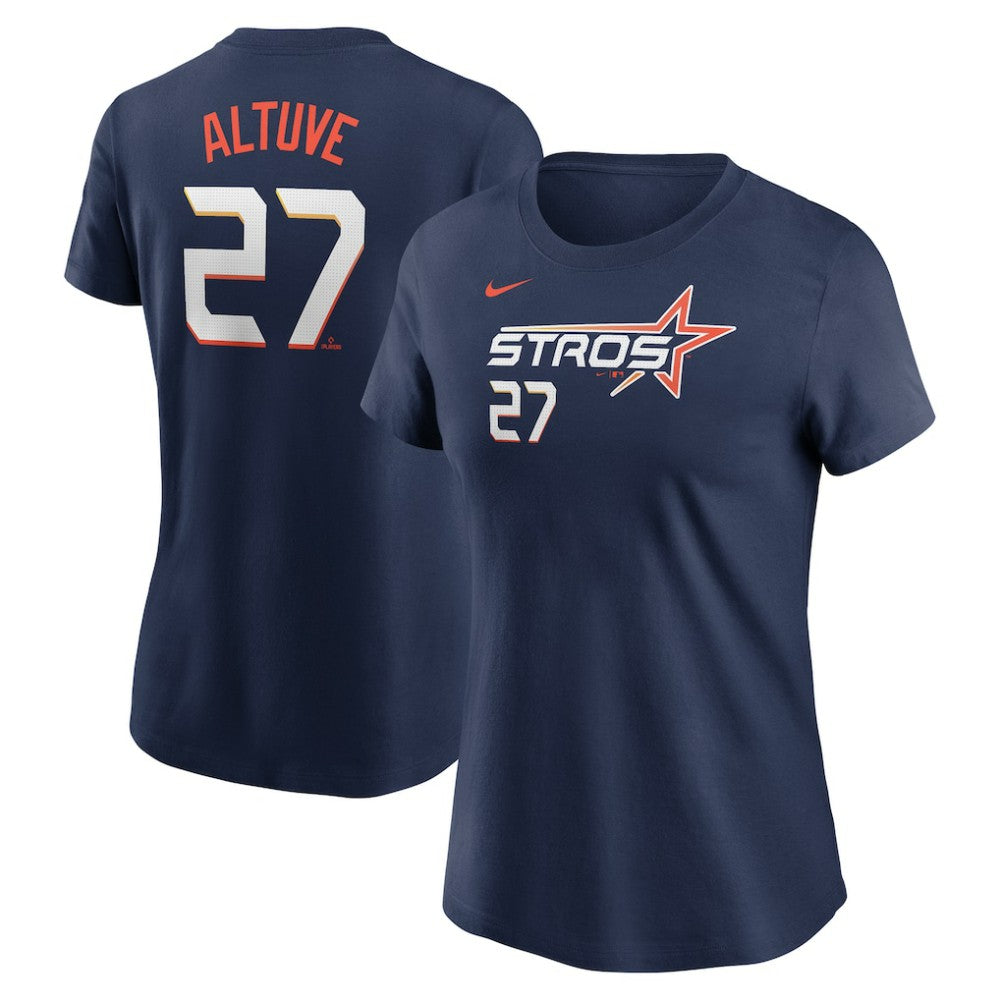 MLB Jose Altuve Houston Astros Nike Women's 2025 City Connect Fuse Name & Number T-Shirt
