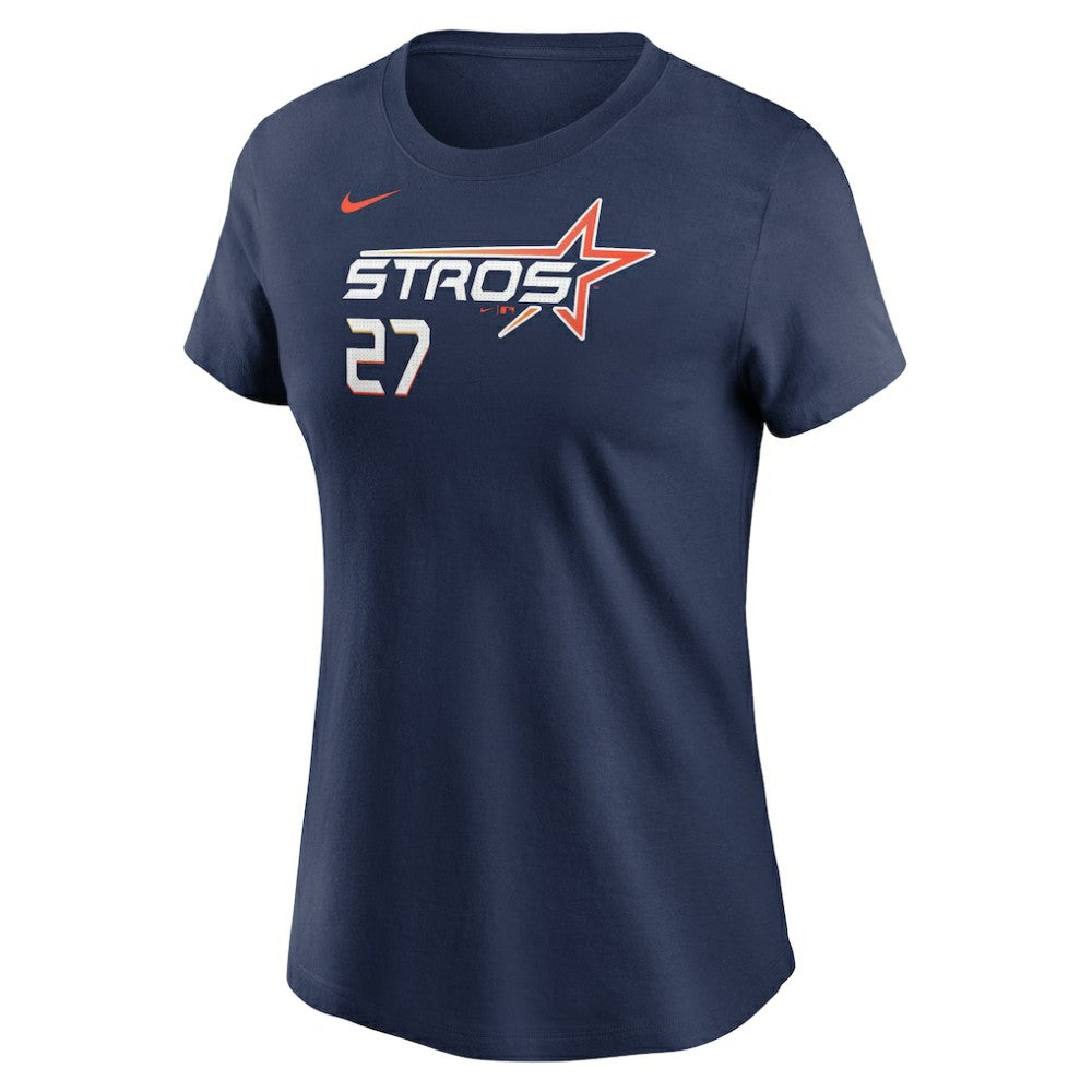 MLB Jose Altuve Houston Astros Nike Women's 2025 City Connect Fuse Name & Number T-Shirt
