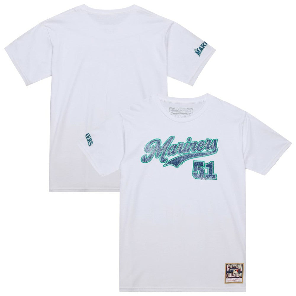 MLB Ichiro Suzuki Seattle Mariners Mitchell & Ness Cooperstown Collection Player T-Shirt