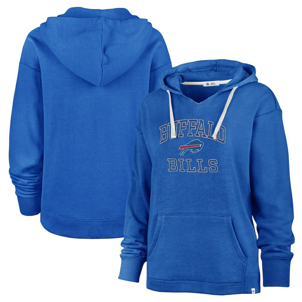 '47 Women's Plus Size Clarity Kennedy Pullover Hoodie - Buffalo Bills