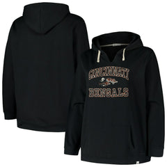 '47 Women's Plus Size Clarity Kennedy Pullover Hoodie - Cincinnati Bengals