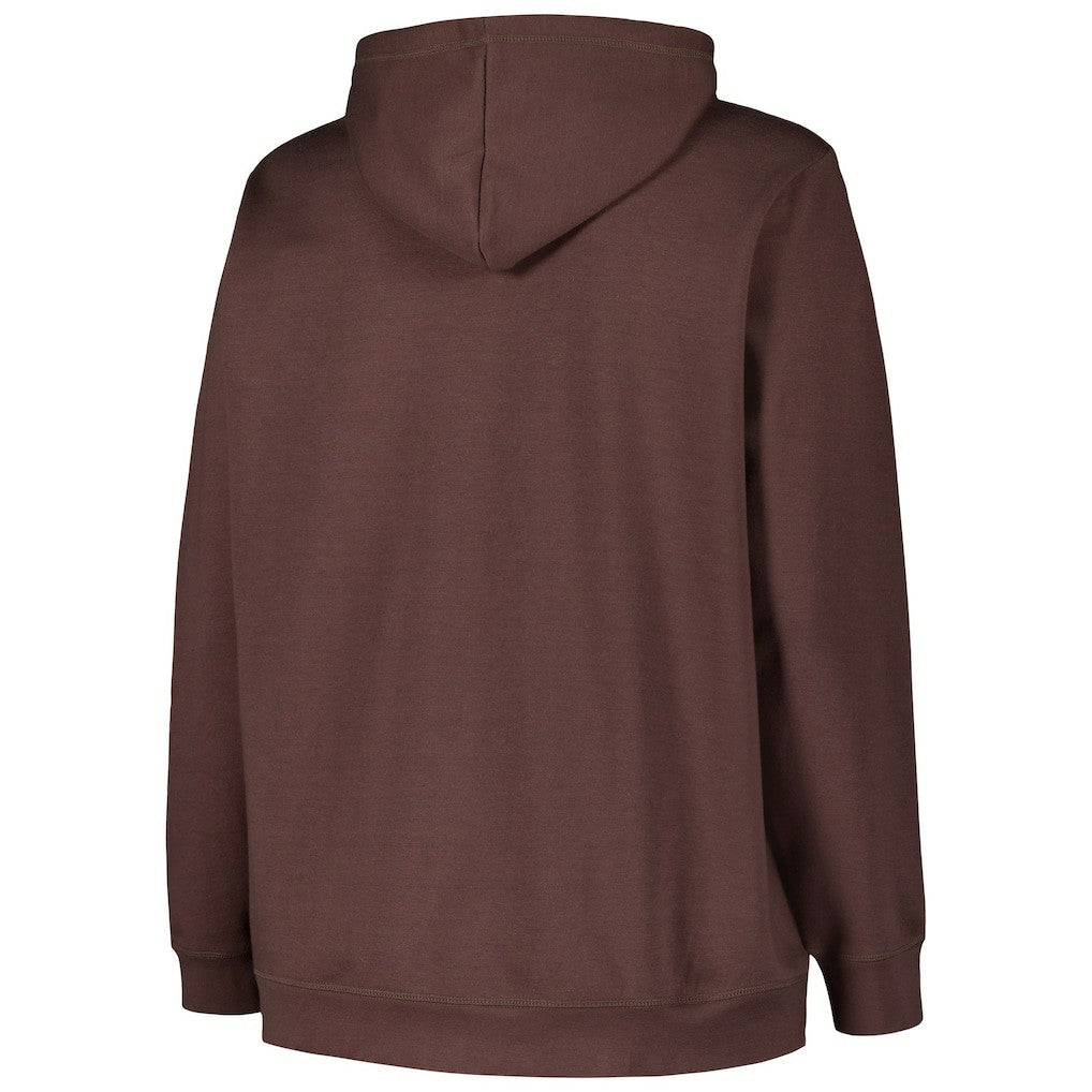 '47 Women's Plus Size Clarity Kennedy Pullover Hoodie - Cleveland Browns