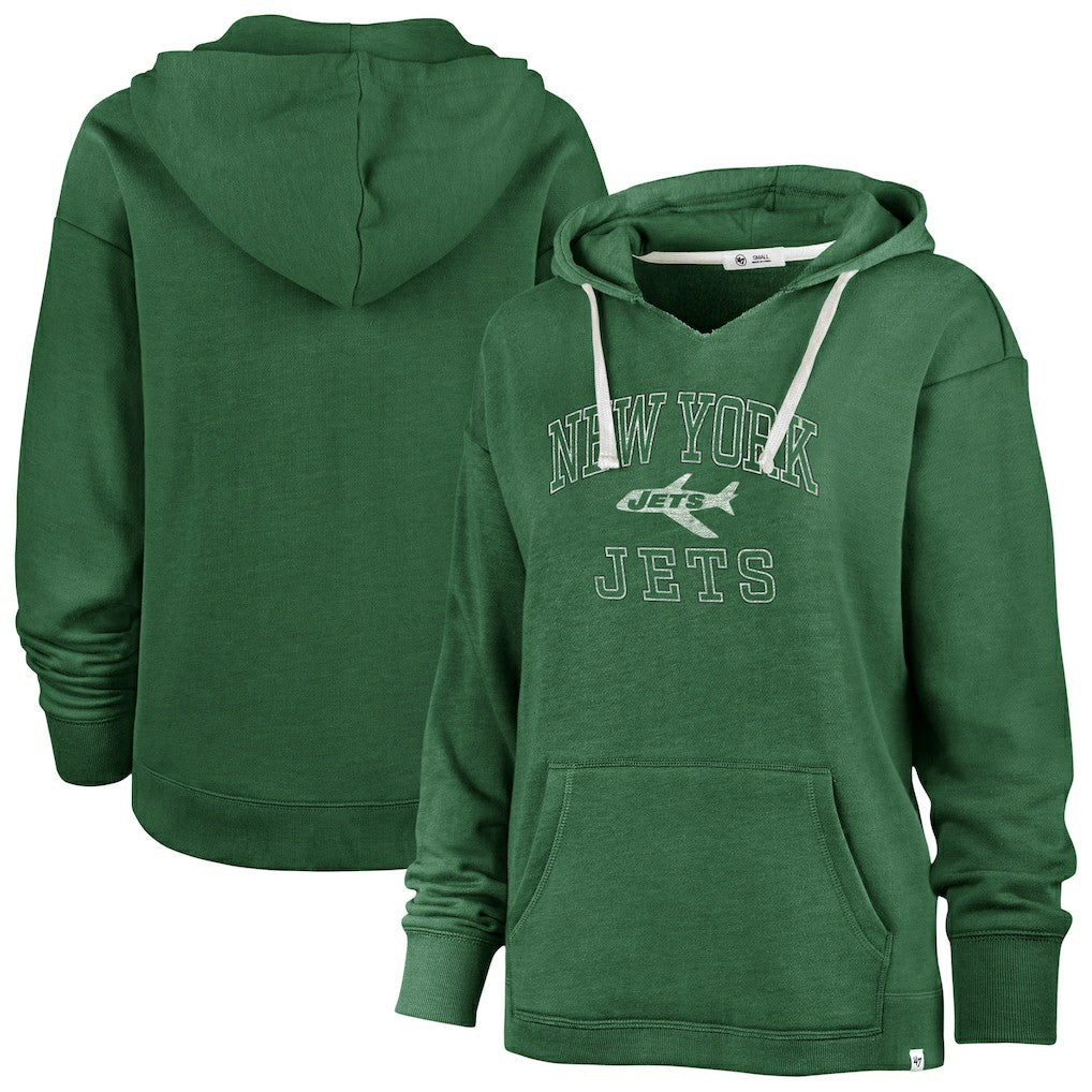 '47 Women's Plus Size Clarity Kennedy Pullover Hoodie - New York Jets