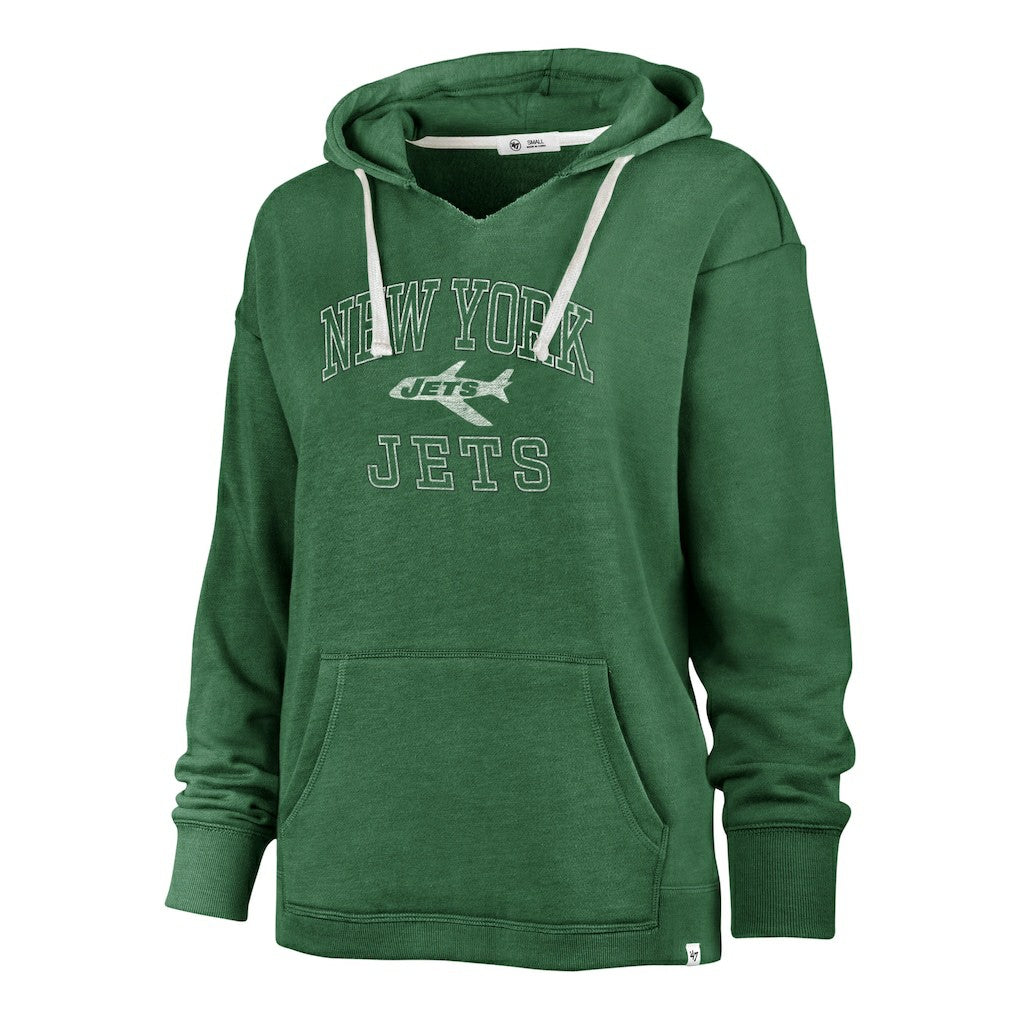 '47 Women's Plus Size Clarity Kennedy Pullover Hoodie - New York Jets