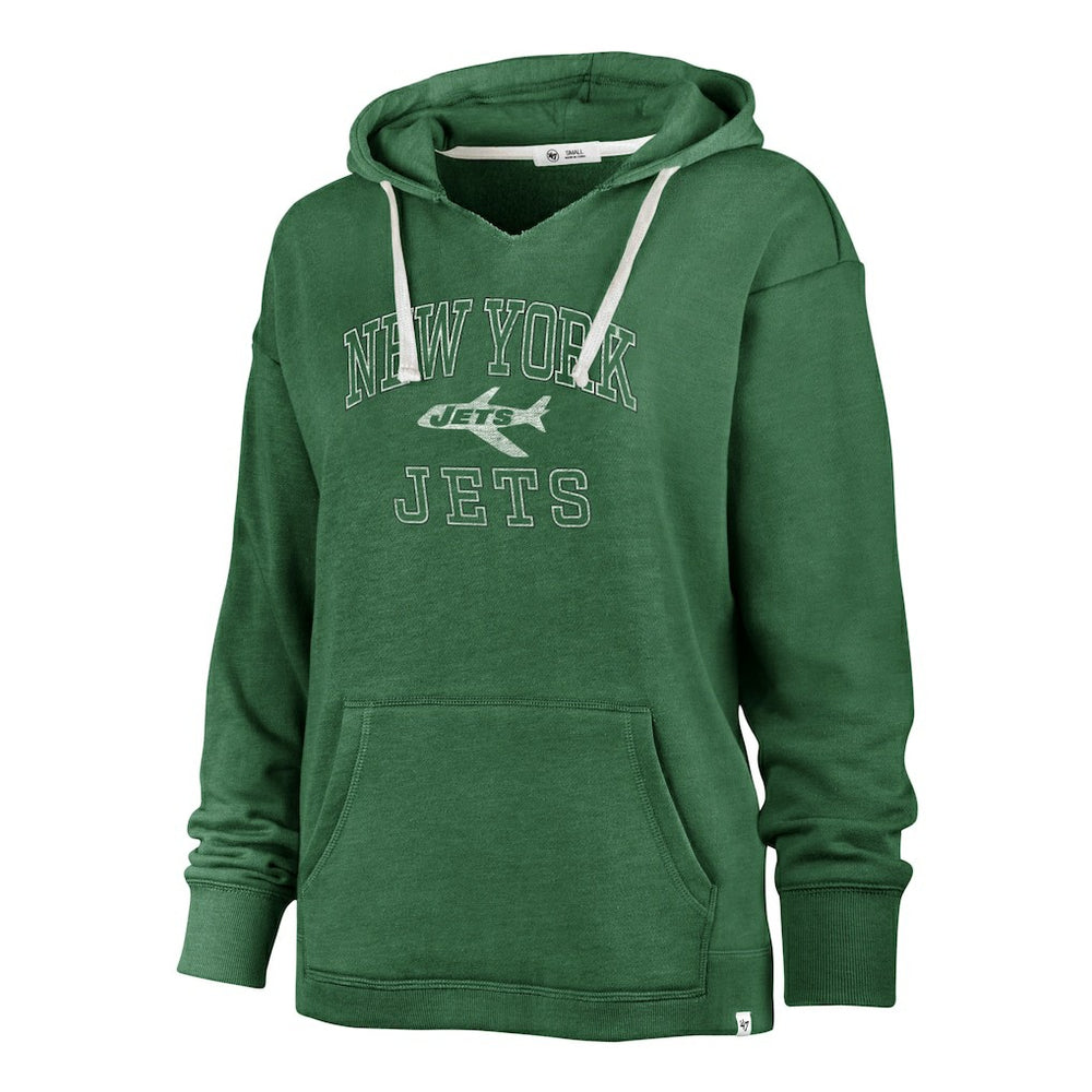 '47 Women's Plus Size Clarity Kennedy Pullover Hoodie - New York Jets