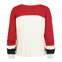 '47 Women's Plus Size Double Header Curve Toni Long Sleeve T-Shirt - San Francisco 49ers