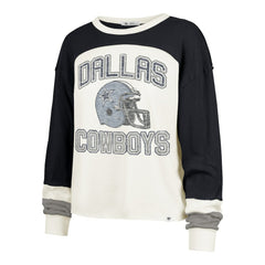 '47 Women's Plus Size Double Header Curve Toni Long Sleeve T-Shirt - Dallas Cowboys