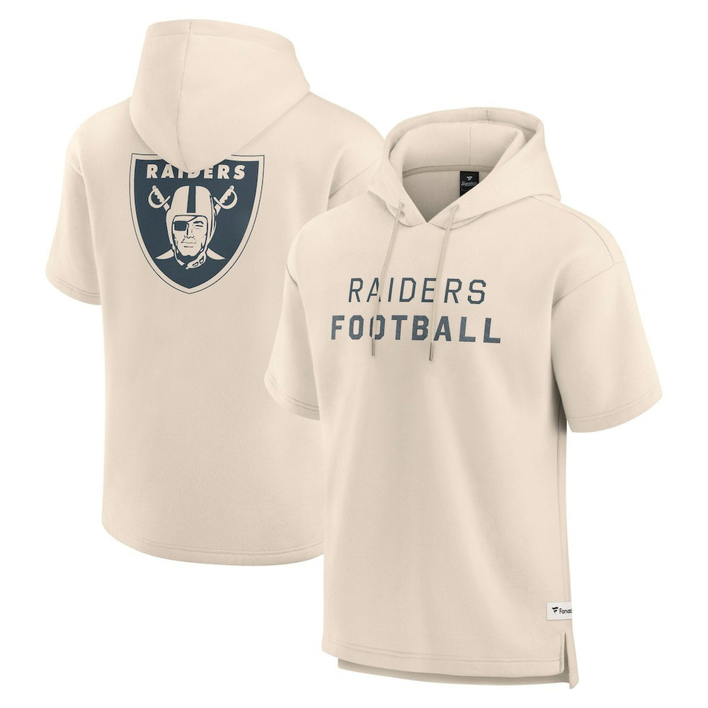 Elements Future Ground Lettering Short Sleeve Pullover Hoodie - Las Vegas Raiders
