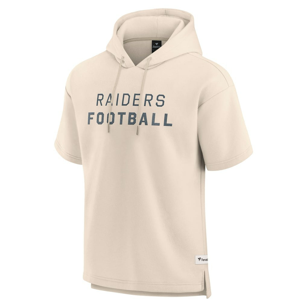 Elements Future Ground Lettering Short Sleeve Pullover Hoodie - Las Vegas Raiders