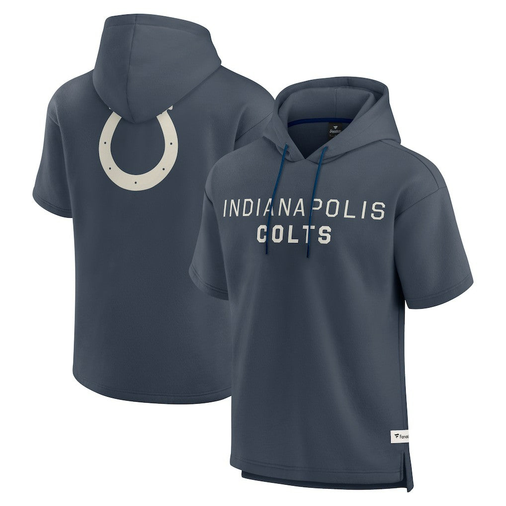 Elements Future Ground Lettering Short Sleeve Pullover Hoodie - Indianapolis Colts