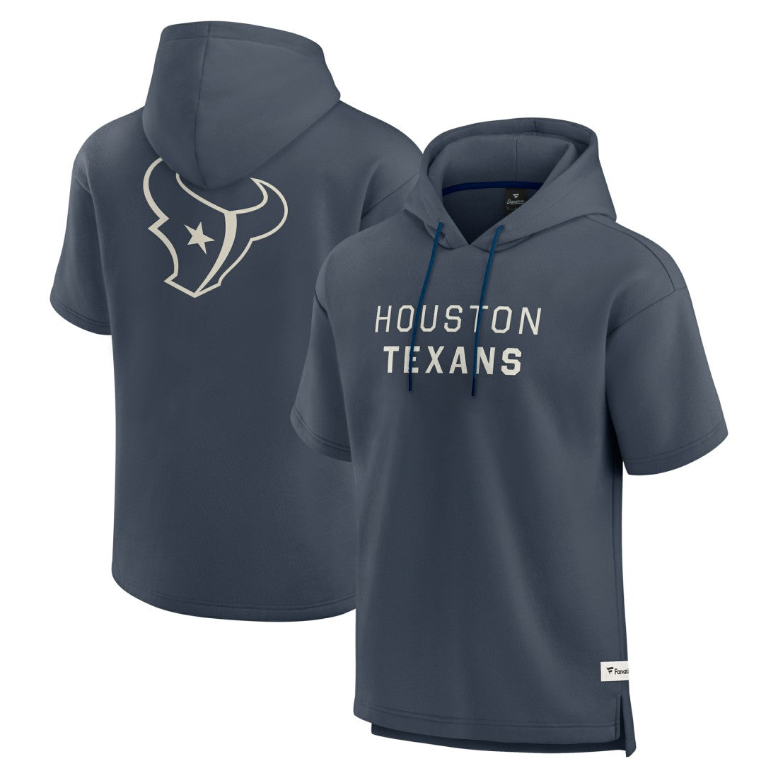 Elements Future Ground Lettering Short Sleeve Pullover Hoodie - Houston Texans