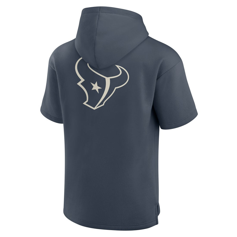 Elements Future Ground Lettering Short Sleeve Pullover Hoodie - Houston Texans
