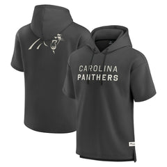 Elements Future Ground Lettering Short Sleeve Pullover Hoodie - Carolina Panthers