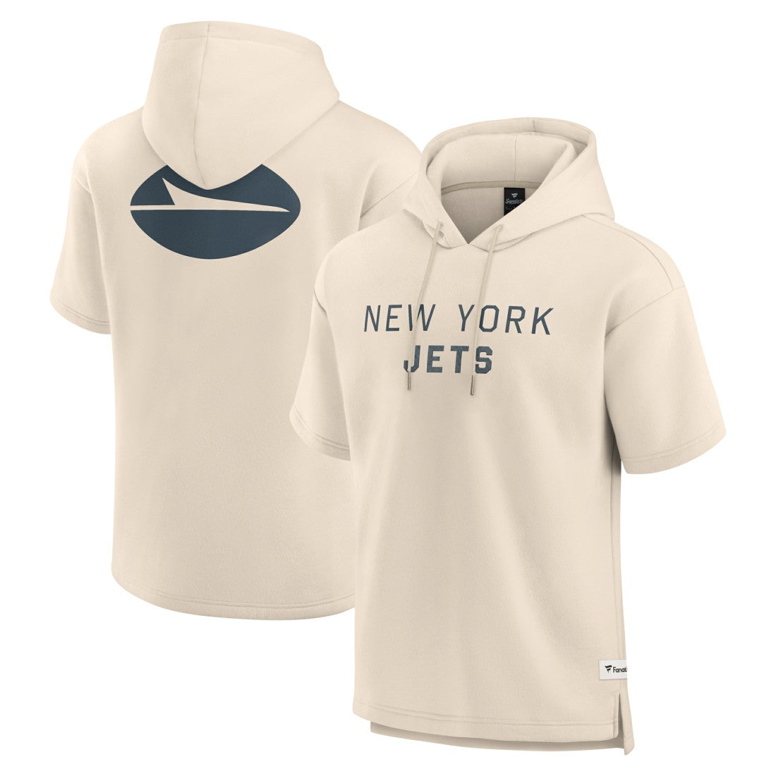 Elements Future Ground Lettering Short Sleeve Pullover Hoodie - New York Jets