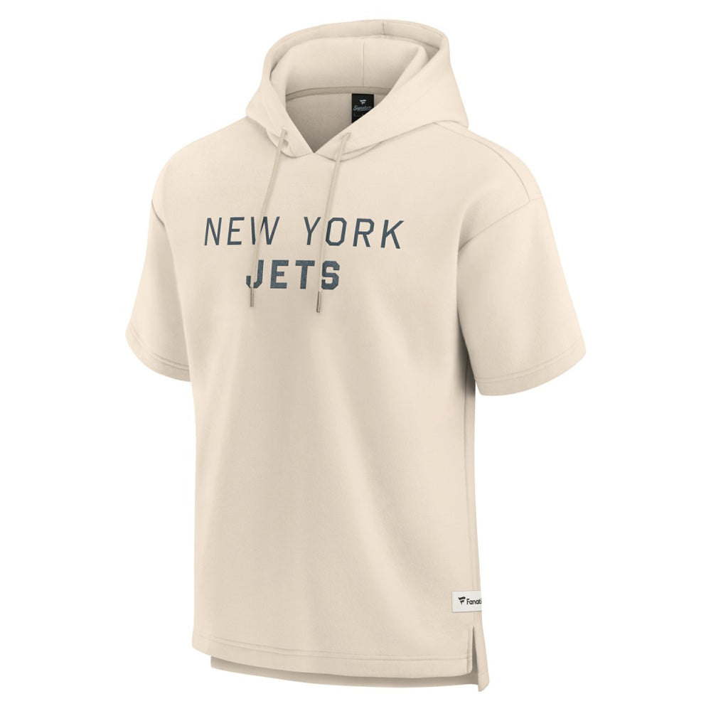 Elements Future Ground Lettering Short Sleeve Pullover Hoodie - New York Jets