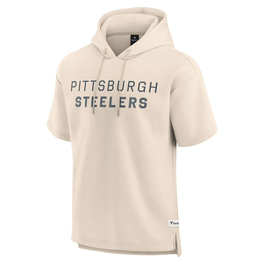 Elements Future Ground Lettering Short Sleeve Pullover Hoodie - Pittsburgh Steelers