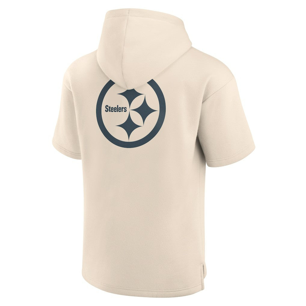 Elements Future Ground Lettering Short Sleeve Pullover Hoodie - Pittsburgh Steelers